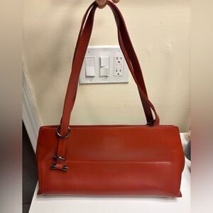 Furla Red Shoulder Bag with Structured Elegance